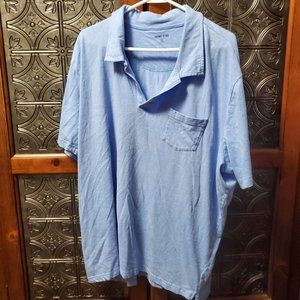 Crown & Ivy Light Blue S/S Open Neck XXL